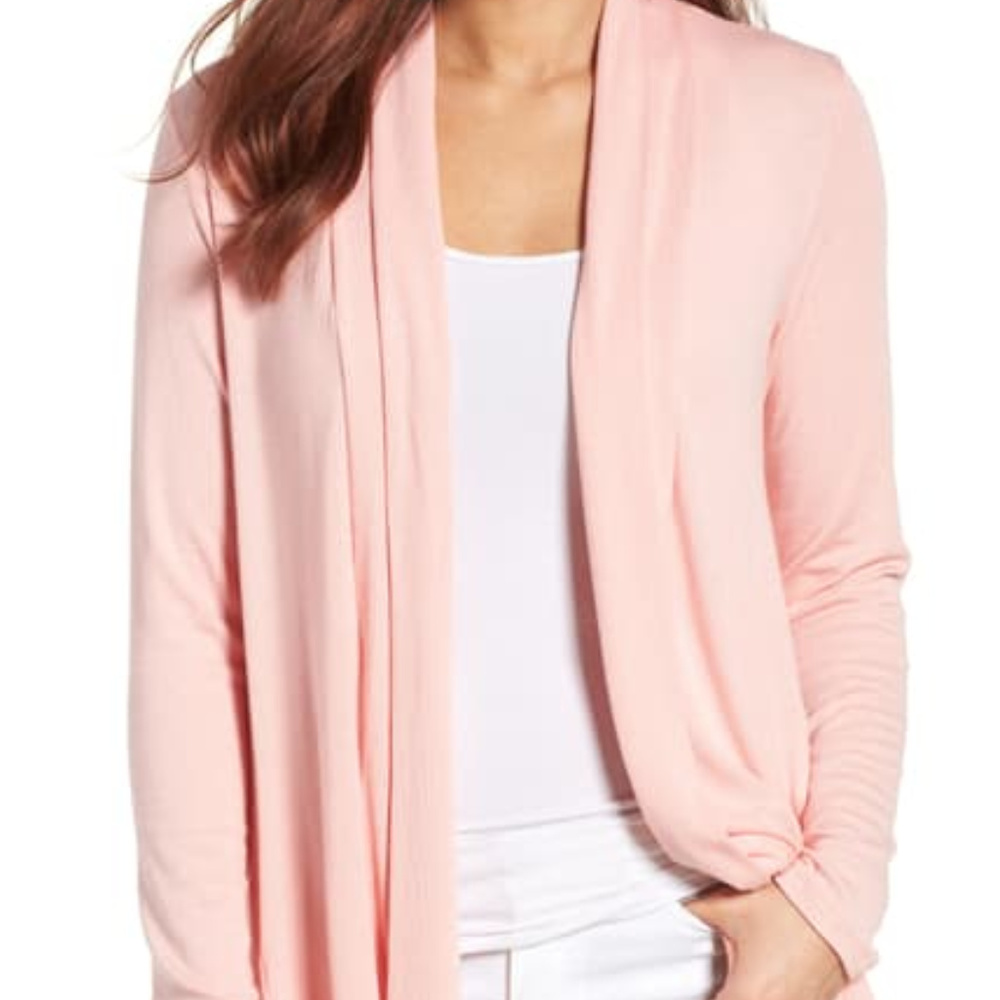 High/Low Jersey Cardigan